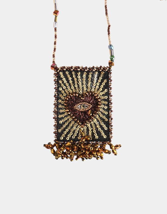 Heart Eye Talisman Necklace