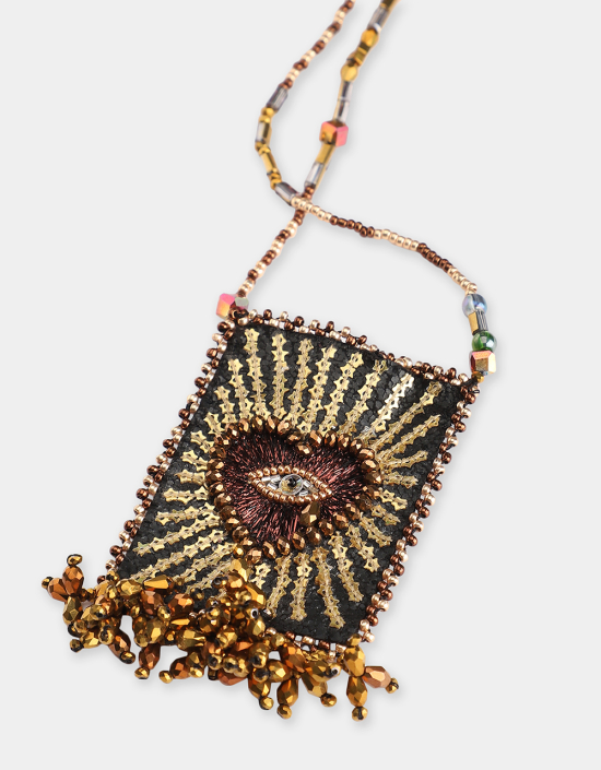 Heart Eye Talisman Necklace