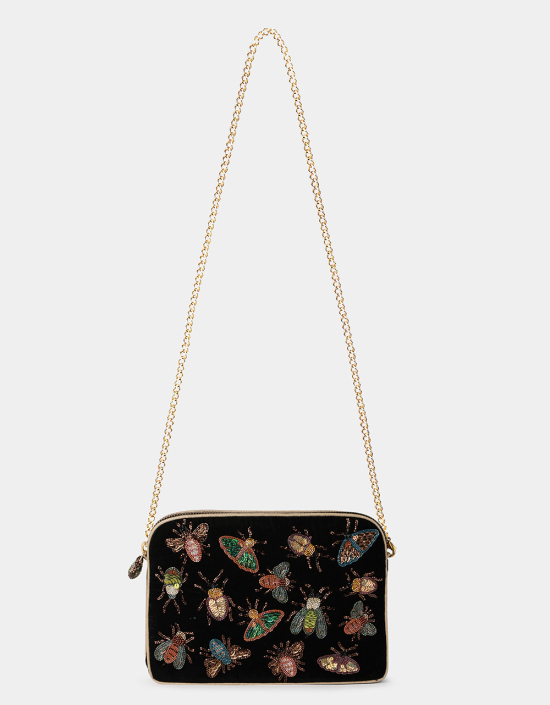Insect Velvet Sling Bag