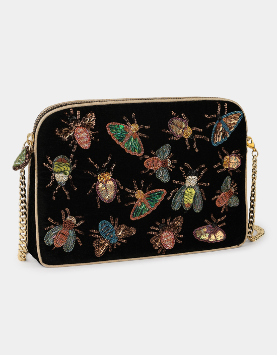 Insect Velvet Sling Bag