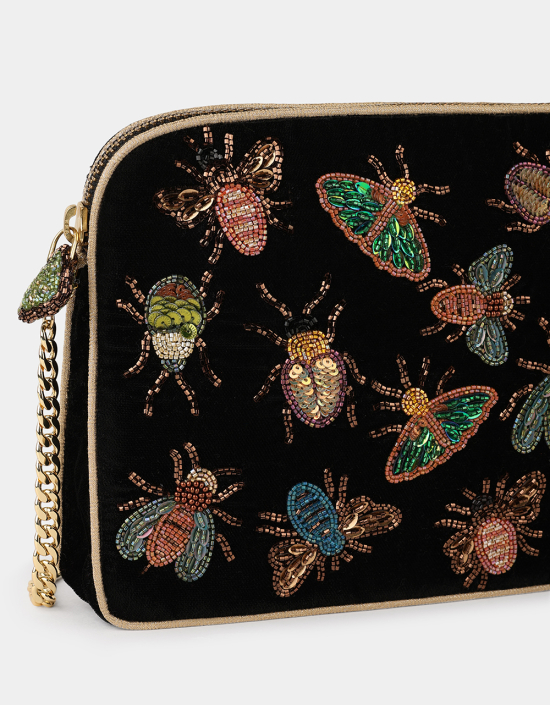 Insect Velvet Sling Bag