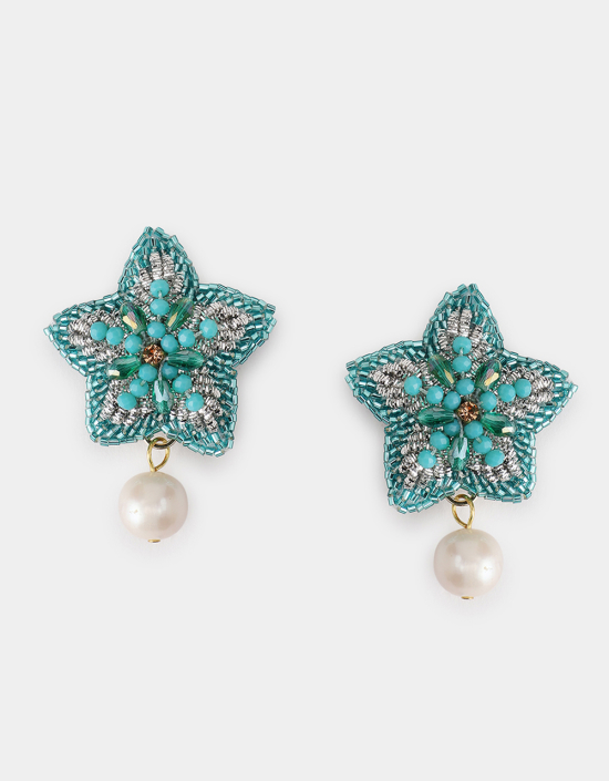 Starfish Pearl Earrings