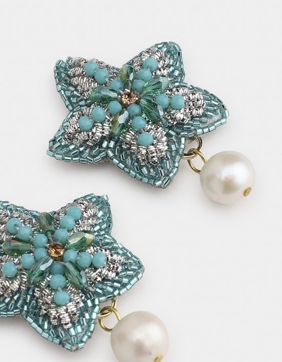 Starfish Pearl Earrings