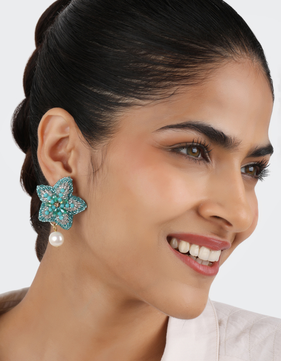 Starfish Pearl Earrings