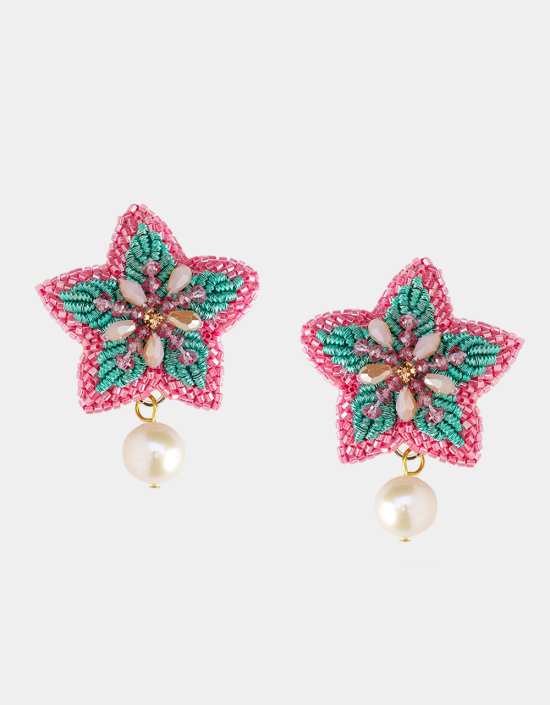 Starfish Pearl Earrings