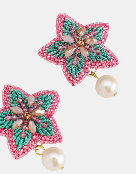 Starfish Pearl Earrings