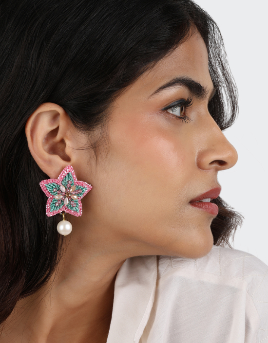 Starfish Pearl Earrings