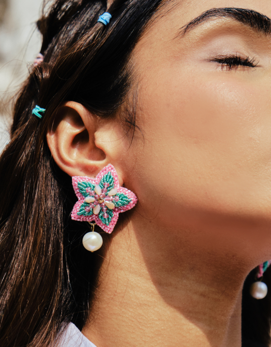 Starfish Pearl Earrings