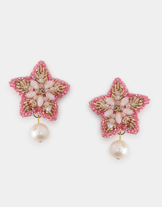 Starfish Pearl Earrings