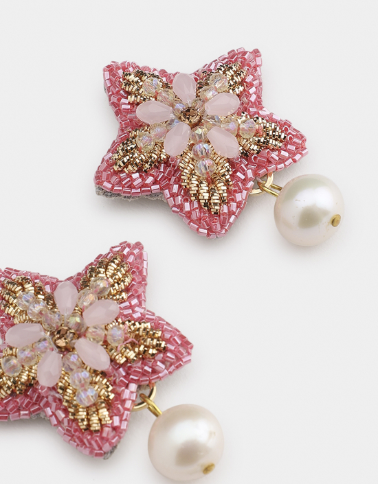 Starfish Pearl Earrings