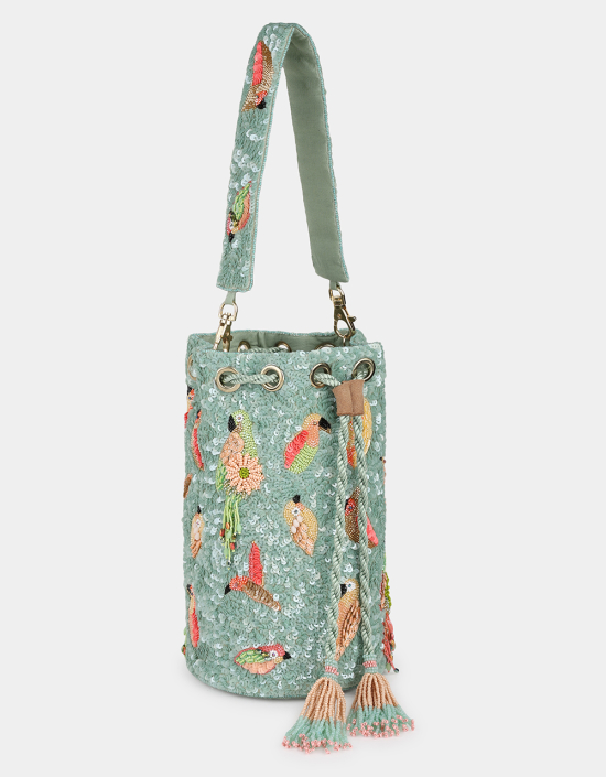 Multi Birds Bucket Bag
