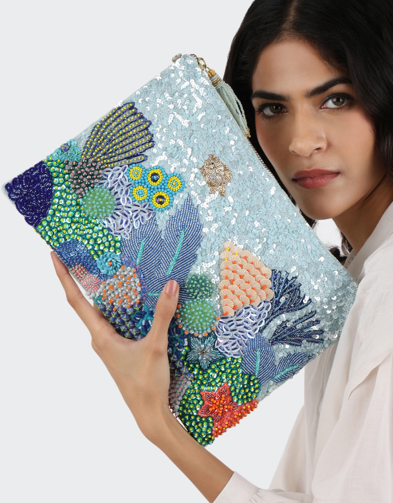 Under The Sea Sequins Pouch