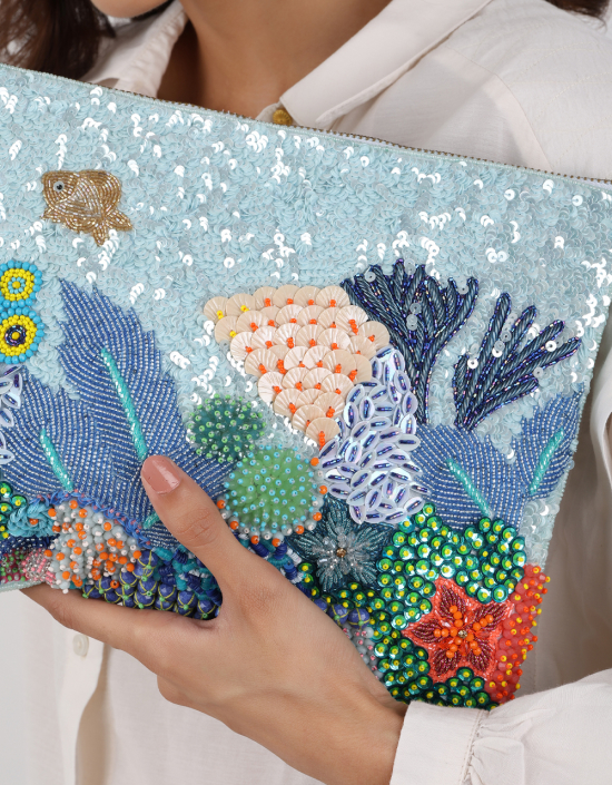 Under The Sea Sequins Pouch