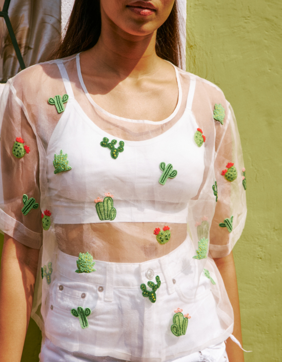 Cactus Organza Top