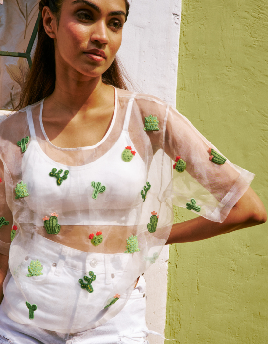 Cactus Organza Top