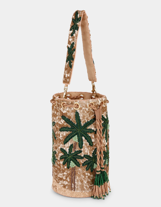 Palm Tree Bucket Bag