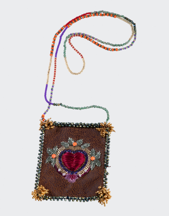 Mexican Heart Talisman Necklace Large