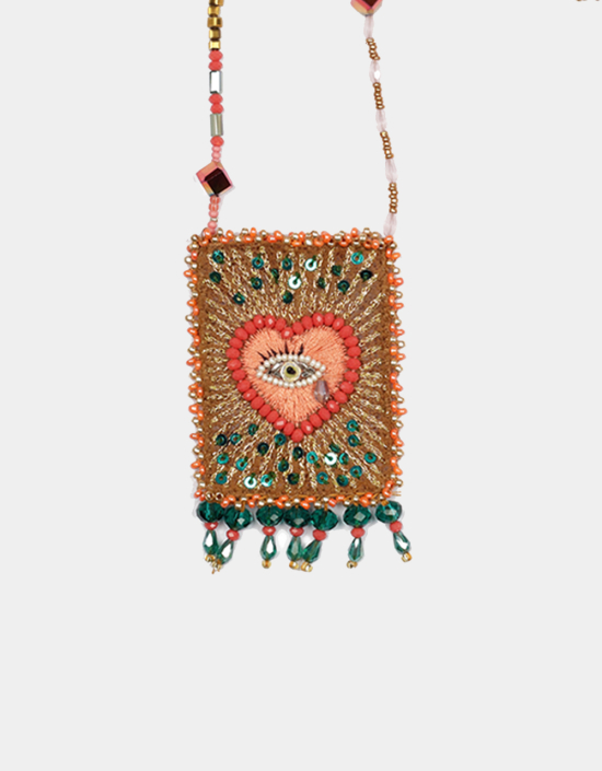 Heart Eye Talisman Necklace