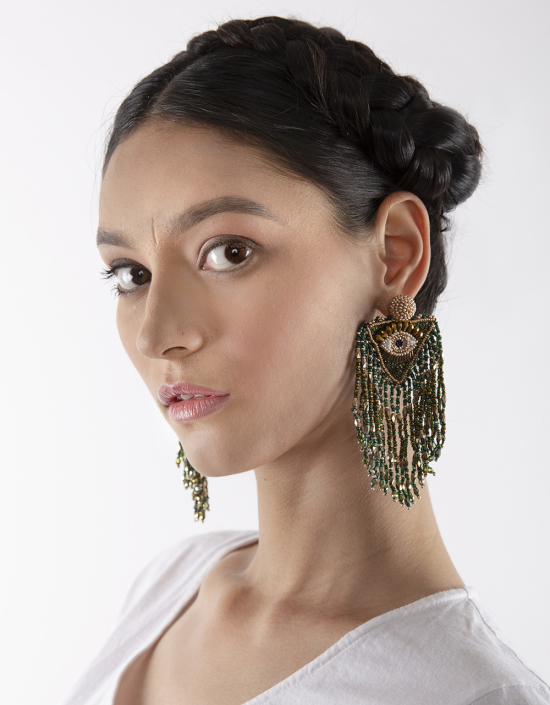 Sunburst Eye Earrings